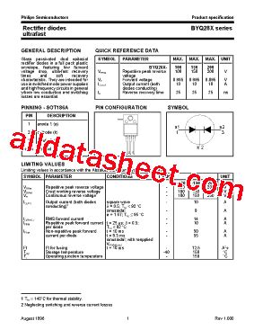 BYQ28X Datasheet(PDF) - NXP Semiconductors