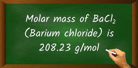 BaCl2 (Barium chloride) Molar Mass (With Calculations) - Knords Learning