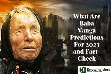 Baba vanga 2024 predictions in hindi. Dec 24, 2022 ... Baba Vanga predictions 2023 : नववर्ष 2023 दस्तक देने जा रहा है। नया साल शुरू होने में चंद दिन ही शेष हैं, ऐसे में बहुत से लोगों ... 