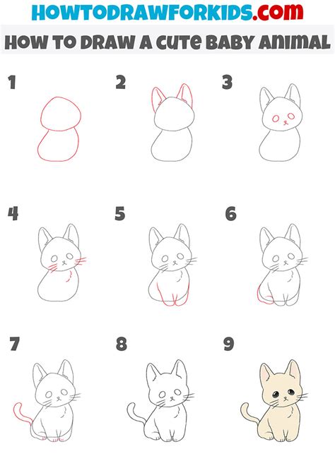 Baby Animals Drawing Learn To Draw Step By Step How To Draw And Paint