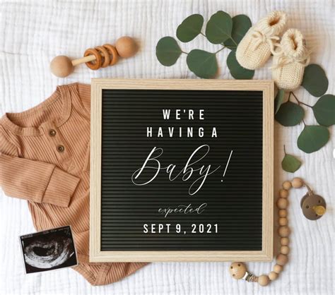 Baby Announcement Board Template