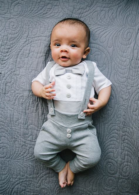 Baby Boy Tuxedo Baptism - Etsy