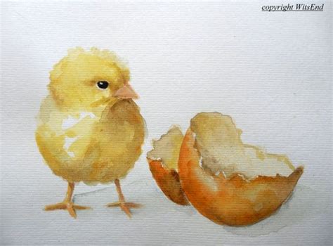 Baby Chick Painting - Etsy