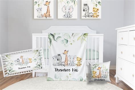 Baby Girl Jungle Nursery Bedding - Etsy