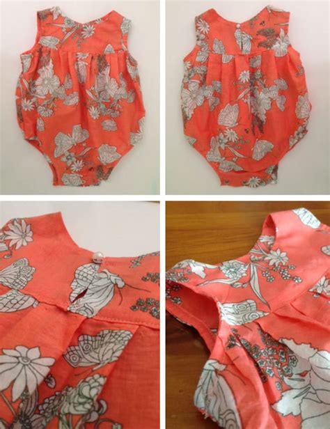 Baby Girl Romper PDF Sewing Pattern and Photo Tutorial Etsy