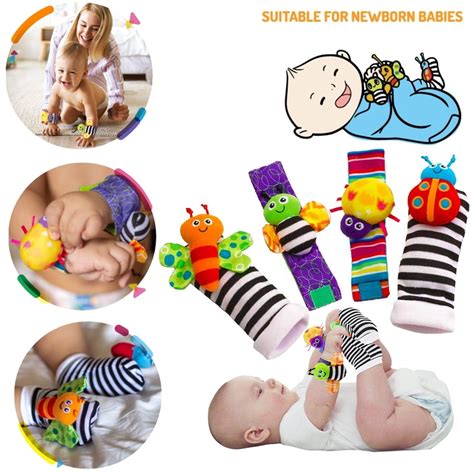 Baby Rattle and Baby Foot Finder - Baby Toys for 0-12 …