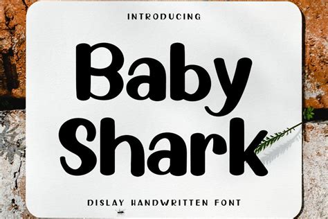 Baby Shark Font by ONE DESIGN · Creative Fabrica