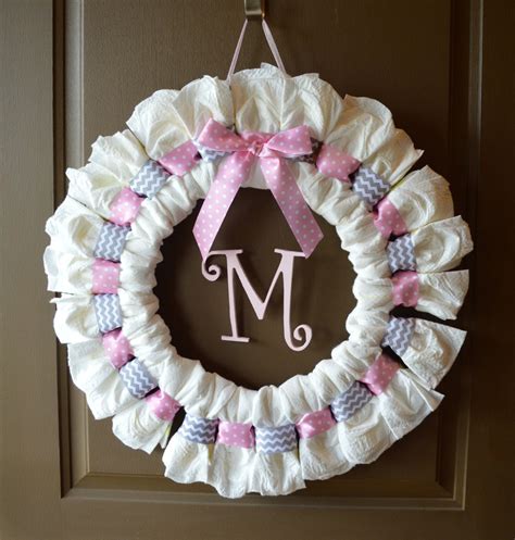 Baby Shower Diaper Wreath - Etsy