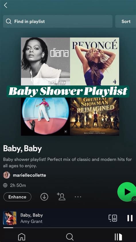 Baby Shower Spotify Playlist