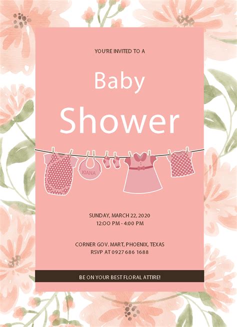 Baby Shower Template
