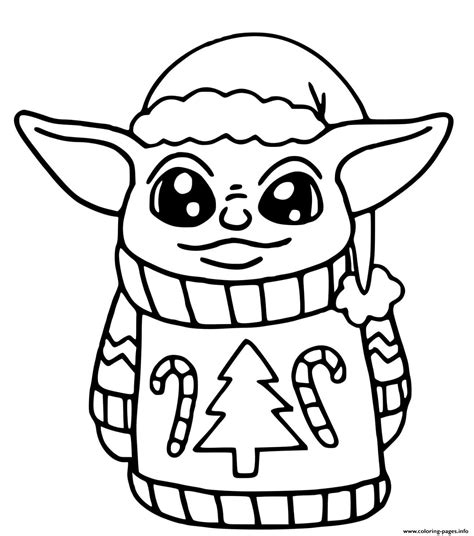 Baby Yoda Coloring Pages Printable