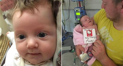 Baby born with intestines outside of her body is now home and thriving