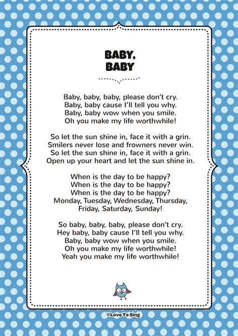 Baby lyrics. Things To Know About Baby lyrics. 