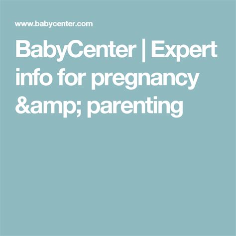 BabyCenter The Most Accurate & Trustworthy Pregnancy & Parenting …