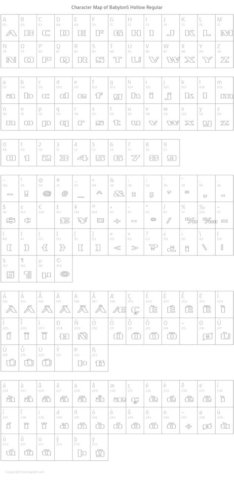 Babylon5 Hollow Regular Download For Free, View Sample Text, Rating