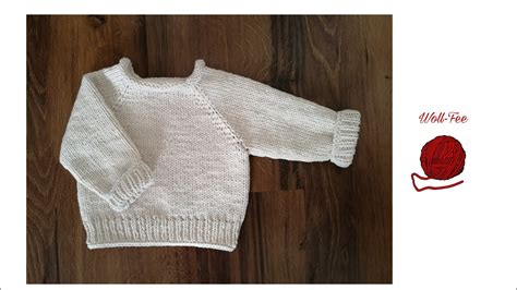 Babypullover RVO stricken Gr. 62/68, Schritt für Schritt ... - YouTube