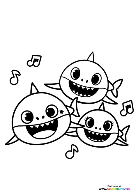 Babyshark Coloring Page