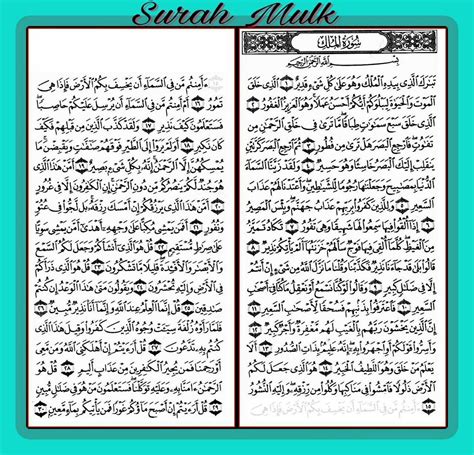 Bacaan Al Quran Surat Al-Mulk & Terjemahan