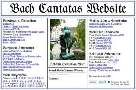 Bach Cantatas Website - Introduction