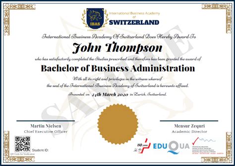 The Bachelor of Business Administration requires 120 credits (39 courses) for completion, including at least 72 credits at the senior level. All courses are 3 credits, except for the 6-credit Integrative Experience. The program consists of: Business core courses - 45 credits (14 courses) Complementary core courses - 18 credits (6 courses)