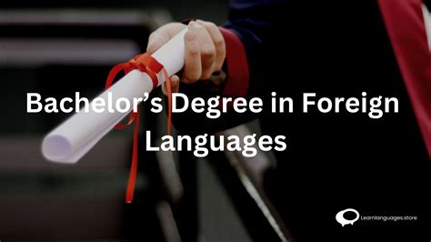 Bachelor of Arts in Foreign Languages. There are 3 av