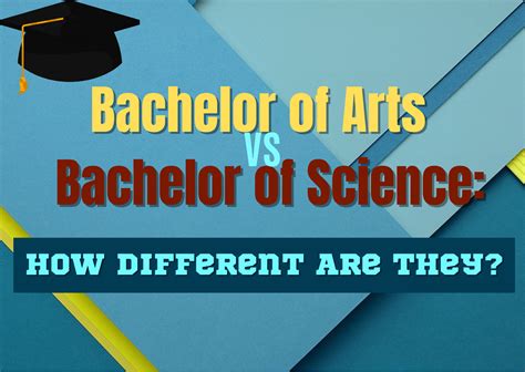 Bachelor of science vs arts. This article is about the difference between a Bachelor of Arts (B.A.) and a Bachelor of Science (B.S.). It explains that students should consider their long-term goals when choosing between these two degrees, as B.A focuses on humanities while B.S emphasizes science and math, which can shape their … See more 
