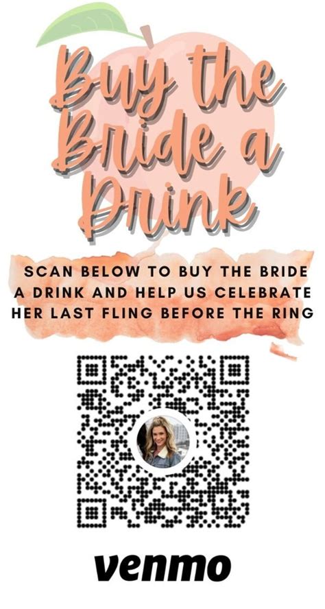Buy the Bride a drink 2.25” or 3” button, Buy the groom a drink pin, wedding party, custom bachelorette or bachelor party favors, Venmo QR. (2k) $3.50. Bachelor Party Venmo Stickers Fully Customizable Printed and Shipped To You! 10 Stickers per pack! *** 25% OFF When You Buy 2 or More! ***.. 