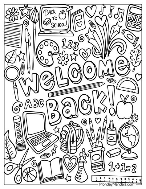 Back Coloring Pages