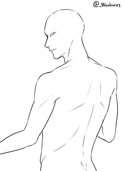 Back Pose Drawing