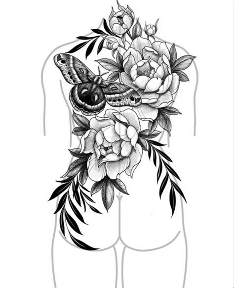 Back Tattoo Template Female