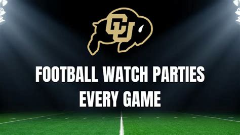 Back to football: CU Buffaloes games, watch parties