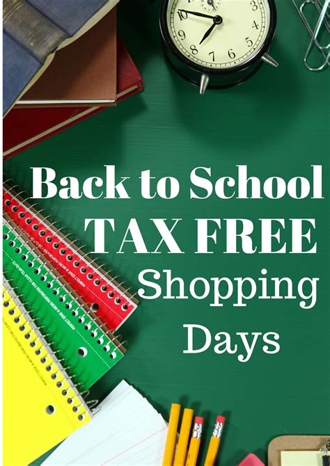 Back-to-school tax-free shopping starts this weekend