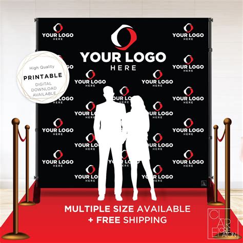 Backdrop banner design.  Display your logo and sponsor information with custom backdrop...