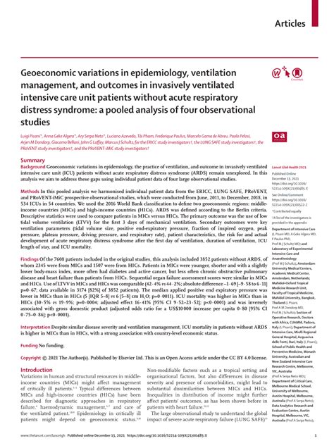 Background: Geoeconomic variations in