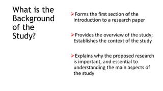 Background: This study aims to