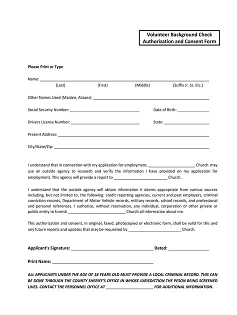 Background Check Form Fill Out and Sign Printable PDF Template signNow