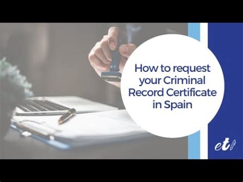 Background check in spain.  Incorporating Navigating criminal record che...
