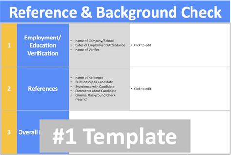 Background check reference