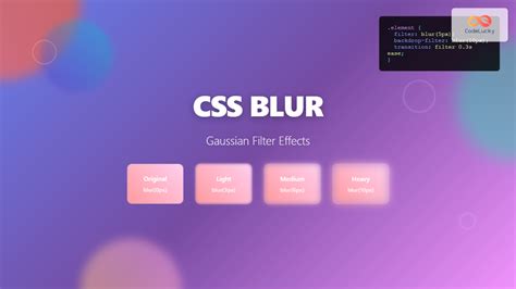 Background image blur css.  For a long time, background blur or gaussian blur, ha...