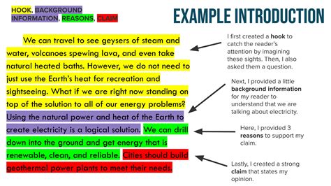 Background information example