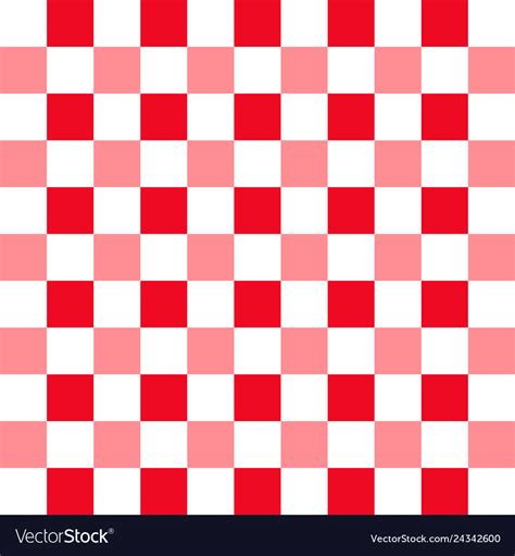 Background with red and white squares pattern Vector Image