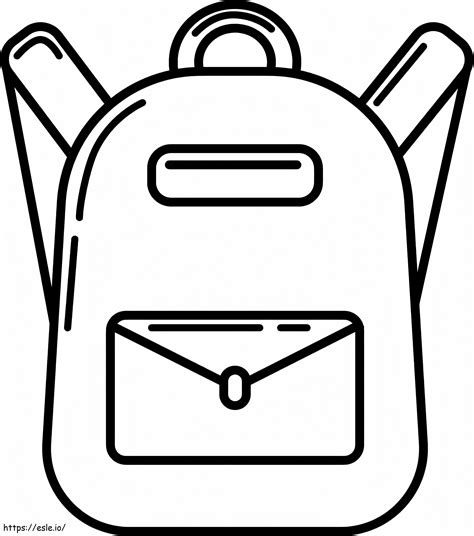 Backpack Coloring Shee
