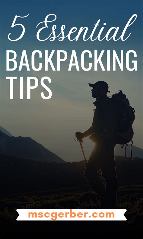 Backpacking Tips For Beginners