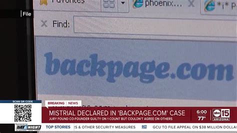 Backpage founder convicted of 1 count of money laundering. Arizona jury deadlocks on 84 other counts