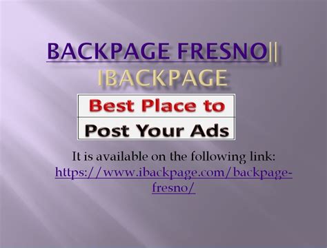 Find business Fresno at 2backpage Fresno. The best site for genuine backpage business in Fresno. Post Fresno business ad on Backpage Fresno for free. Explore Backpage Fresno for endless exciting posting options.if you are looking for cityxguide Fresno escorts or adultsearch Fresno escorts or adult search Fresno escorts then 2backpage is the best site to visit