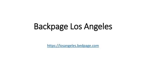 Backpagelos angeles. Things To Know About Backpagelos angeles. 