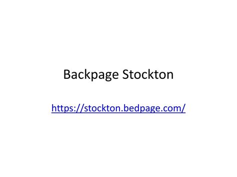 Stockton, California, US. . Backpagestockton