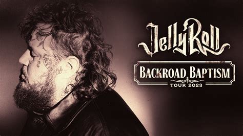 Backroad baptism tour. Preview. For his summertime Backroad Baptism Tour, the emerging Nashville hitmaker Jelly Roll enlisted an eclectic mix of opening artists (Ashley McBryde, Three 6 Mafia, and … 
