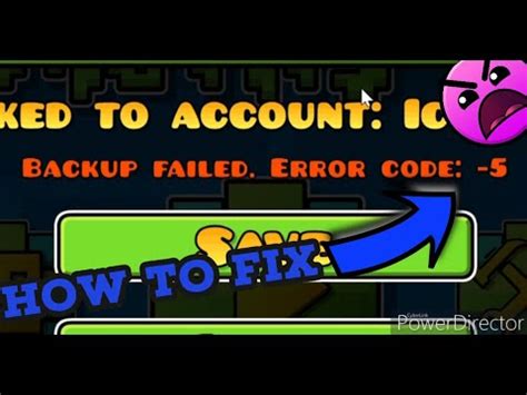 Backup failed error code -5 geometry dash. the top 5 most subscried gd channels (correct me if im wrong), send me like 15 more and i will rank their icons in a later post. r/geometrydash • My defense of Mindcap's new level "Every End" 