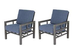 Backyard Creations® Marbella Blue Bistro Patio Chair Set - 2 Pack. M